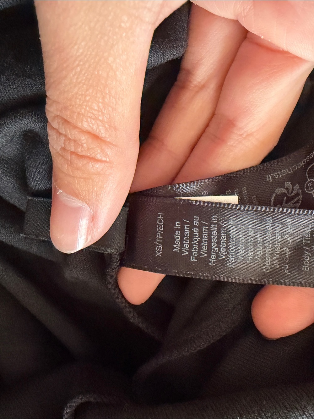 NEW SKIMS CLOUD FOLDOVER LONG SKIRT IN ONYX XS - Picture 6 of 8